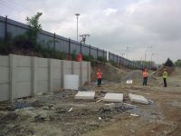 Retaining wall, Tesco Vysoké Mýto